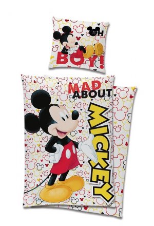 Pościel Dziecięca Mickey Mouse Licencja 140x200 cm MCK219011-PP