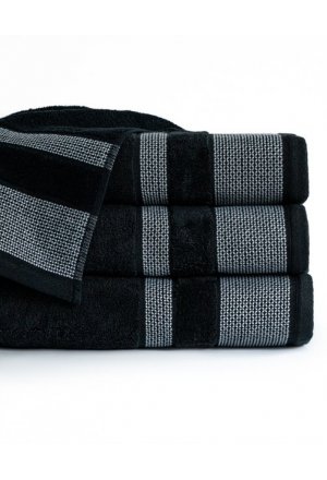 Komplet 3 - Ręczników 50x90 cm. 550gsm Bawełna 100 % Czarny CARLO