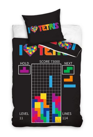 Pościel Młodzieżowa Tetris Licencja 140x200 cm TETR211001-PP