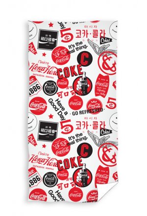 Ręcznik 70x140 cm Plażowy Kąpielowy Coca Cola Licencja COLA182007-R
