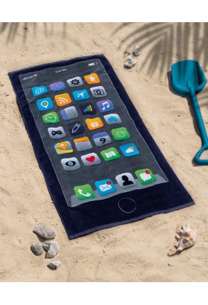 Ręcznik Plażowy Kąpielowy Smartfon 70 x 140 cm WZ 47