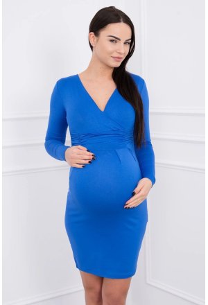 Sukienka ciążowa chabrowa Roz- L 8318