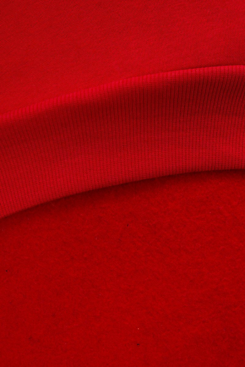  Sukienka z kapturem dwukolorowa czerwona