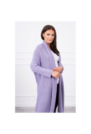Sweter z rękawami typu nietoperz fioletowy